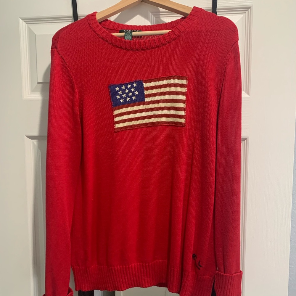 American flag sweater